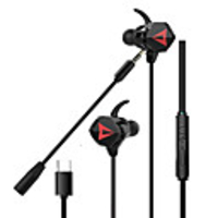 LITBest G901 In-Ear Gaming Earphones Type-C 3.5mm Wired Earbuds With Microphone Super Bass for Mobile Phone Ipod Headset Earbud Hands Free