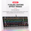 LITBest K870 USB Wired Mechanical Keyboard Gaming Keyboard Gaming Waterproof Multicolor Backlit 87 pcs Keys miniinthebox