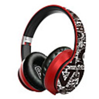 LITBest L4 Graffiti Headphone Gaming Headset Wireless Bluetooth Headphone Music Sports Running Headset Retractable Computer Headset Gamer