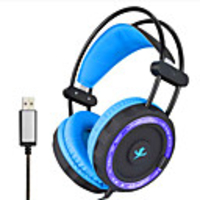 LITBest L7 Gaming Headset USB Wired Stereo with Microphone with Volume Control Sweatproof InLine Control for Gaming