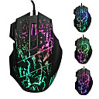 LITBest LOL Wired USB Gaming Mouse Led Light 4 Adjustable DPI Levels Keys 6 Programmable Keys