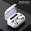 LITBest LX_M8 Wireless Earbuds TWS Headphones Bluetooth5.0 with Microphone with Charging Box Mobile Power for Smartphones LED Power Display for Travel Entertainment