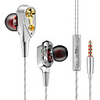 LITBest M10 Wired In-ear Earphone 3.5mm Audio Jack with Microphone Sweatproof for Travel Entertainment