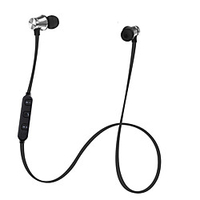 LITBest Neckband Headphone Wireless Cool Stereo Noise-isolating with Volume Control Magnet Attraction for Sport Fitness