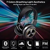 LITBest Q5 Over-ear Headphone Bluetooth5.0 Stereo with Microphone with Volume Control Auto Pairing for Travel Entertainment