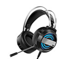 LITBest Q9 Over-ear Headphone USB Wired with Microphone with Volume Control Sweatproof InLine Control for Gaming