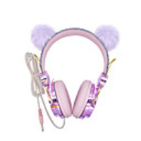 LITBest S1 Cartoon Funny Kids Headset Colorful Girl Wired Headphones Music Stereo Phone Earphones Children Christmas Gifts