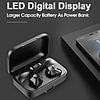 LITBest S15S Wireless Earbuds TWS Headphones Bluetooth5.0 with Microphone with Charging Box for Travel Entertainment