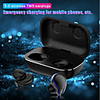 LITBest SE9 Wireless Earbuds TWS Headphones Wireless Stereo Dual Drivers with Volume Control with Charging Box Sweatproof for Mobile Phone