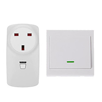 LITBest Smart remote control socket/Learning code receiver / UK socket plug use for light /TV /fans / 433mhz miniinthebox