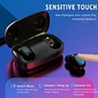 LITBest T10-TWS Wireless Earbuds TWS Headphones Wireless Stereo with Microphone with Charging Box Waterproof IPX4 Sweatproof for Sport Fitness