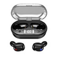LITBest T6 Wireless Earbuds TWS Headphones Bluetooth5.0 with Charging Box Smart Touch Control LED Power Display for Travel Entertainment