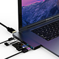 LITBest TC07 Hyper Drive USB C 3.0 Hub To HDMI Adapter Multifunctional 3 USB C Hub Type-C Dual Hub Adapter Converter 7in2: USB-C 100W PD,  USBC 40Gbps Data,  4K HDMI,  microSD/SD Card Reader