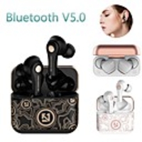 LITBest TS-100 TWS True Wireless Earbuds Bluetooth5.0 with Microphone with Volume Control with Charging Box for Travel Entertainment