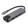 LITBest USB 3.1 Type C to HDMI 2.0 / USB 3.0 / USB 3.0 Type C / RJ45 USB Hub 5 Ports High Speed