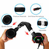LITBest V1 Gaming Headset 7.1 Spatial Surround Sound -50mm Drivers - Mic - 3.5 mm Audio Jack USB- Black