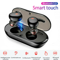 LITBest Wireless Earbuds TWS Bluetooth 5.0 Earhook Headphones Mini Earphones Touch Control Waterproof Stereo Sport Earbuds for Smartphones Windows