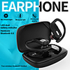 LITBest Wireless Earbuds TWS Headphones Earhook Bluetooth5.0 with Microphone with Volume Control with Charging Box for Sport Fitness LX_T17