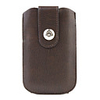 Litchi Grain Pouch Bag for HTD Desire HD - Brown