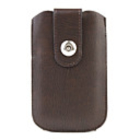 Litchi Grain Pouch Bag for HTD Desire HD - Brown