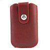 Litchi Grain Pouch Bag for HTD Desire HD - Red
