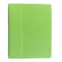 Litchi Grain Slim PU Leather Case and Stand for Apple iPad 2 - Green