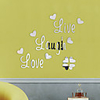 Live , Laugh, Love , Wall Sticker Motivational Wall Decals, Family Inspirational Wall Stickers Wall Decoration 1pc