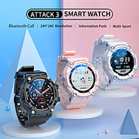 LOKMAT ATTACK 3 Smart Watch 1.28 inch Smartwatch Fitness Running Watch Bluetooth Pedometer Fitness Tracker Sleep Tracker Compatible with Android iOS Women Men Long Standby Hands-Free Calls Message miniinthebox
