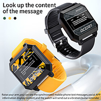 LOKMAT OCEAN 2 Smart Watch 0.96 inch Smartwatch Fitness Running Watch Pedometer Sleep Tracker Heart Rate Monitor Compatible with Android iOS Women Men Long Standby Message Reminder Call Reminder IPX-4 miniinthebox