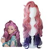 LoL Seraphine Cosplay Wig KDA Cosplay Loose Wave Straight Pink Mixed Purple Wigs Heat Resistant Synthetic Hair Game miniinthebox