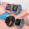Long Battery-life Smartwatch for Apple/Android Phones,  Water-resistant Sports Tracker Support Heart Rate/Blood Pressure Measure