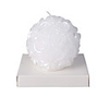 Long Burning Ball Shaped Candles -White (2-Piece Set)