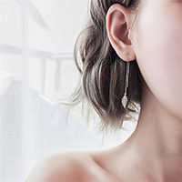 Long Drop Earrings Earrings Classic Fashion Punk Trendy Romantic Sweet Cute Imitation Pearl Earrings Jewelry Silver For Gift Date Street Birthday Festival 1 Pair miniinthebox