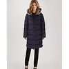 long line padded coat, women