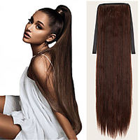 long natural ponytail extension synthetic wavy wrap around clip in ponytail hair extensions for women natural hair ponytails for girl lady miniinthebox