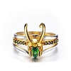 long rui cross-border loki helmet ring three-in-one european and american creative new jewelry ring earrings loki thor miniinthebox