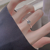 long rui new product moonstone ring female simple design sense index finger ring light luxury ring fashion personality cold wind miniinthebox