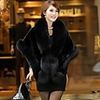 Long Sleeve Capelets Faux Fur Wedding / Party Evening Fur Wraps With Smooth / Fur