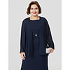 Long Sleeve Coats / Jackets Chiffon Wedding / Party / Evening Women