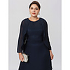 Long Sleeve Coats / Jackets Chiffon Wedding / Party / Evening Women