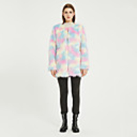 Long Sleeve Coats / Jackets Faux Fur Office / Career / Birthday Women