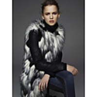 Long Sleeve Coats / Jackets Faux Fur Office / Career Women
