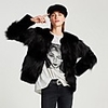 Long Sleeve Coats / Jackets Faux Fur Party / Evening / Office / Career Bolero With Fur / Tie Dye