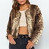 Long Sleeve Coats / Jackets Faux Fur Party / Evening / Office / Career Bolero With Fur / Tie Dye