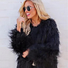Long Sleeve Coats / Jackets Faux Fur Party / Evening / Office / Career Bolero With Solid / Fur