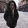 Long Sleeve Coats / Jackets Faux Fur Party / Evening / Office / Career Women