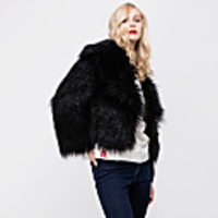 Long Sleeve Coats / Jackets Faux Fur Party / Evening / Office / Career Women