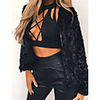 Long Sleeve Coats / Jackets Faux Fur Party / Evening Women