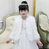 Long Sleeve Shawls / Cute Faux Fur Party / Evening / Birthday Shawl Wrap / Kids