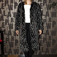Long Sleeve Shawls Faux Fur Party / Evening / Office / Career Women